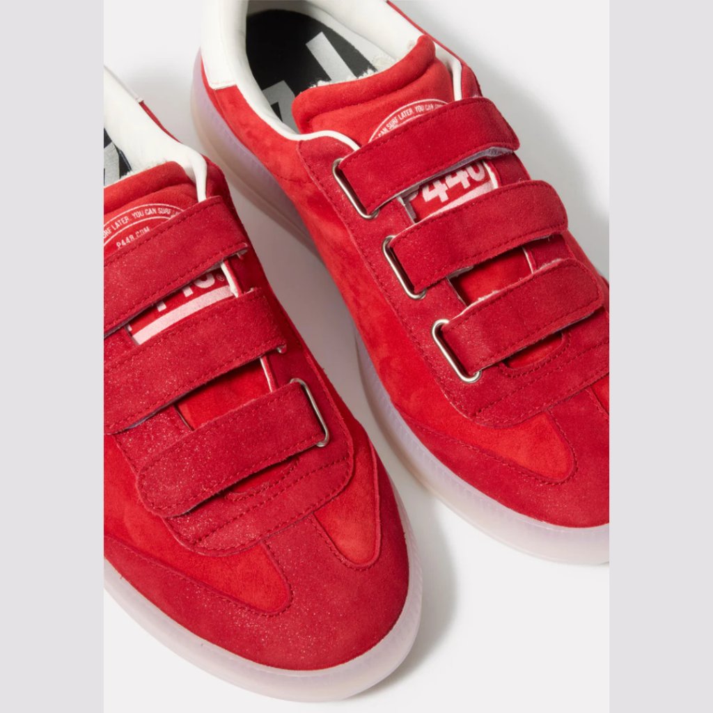 P448 Monza Velcro Sneaker In Coral Red — image 5 of 5